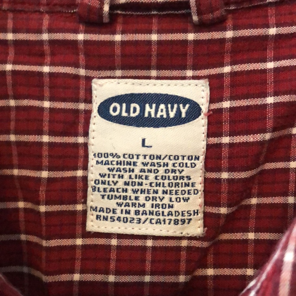 Red Button Down - Picture 3 of 3